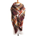2016 Luxury Brand Women'S Scarf Soft Cashmere Blanket Warm in Winter Fashion Plaid Square Shawls  Size 140cm X 140cm Wholesale