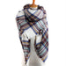 2016 Luxury Brand Women'S Scarf Soft Cashmere Blanket Warm in Winter Fashion Plaid Square Shawls  Size 140cm X 140cm Wholesale