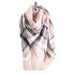 Brand models Scarf women temperament Acrylic Square Shawl grid Warm Cape