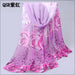 from india promotion 2017 rose print chiffon scarves woman thin shawl turban belt wholesale hijab fashion arabic scarfs wrap qsr
