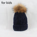 2017 New Womens Warm Fleece Inside Beanie Hats Winter Mink Raccoon Fur Pompom Hat Female Cap