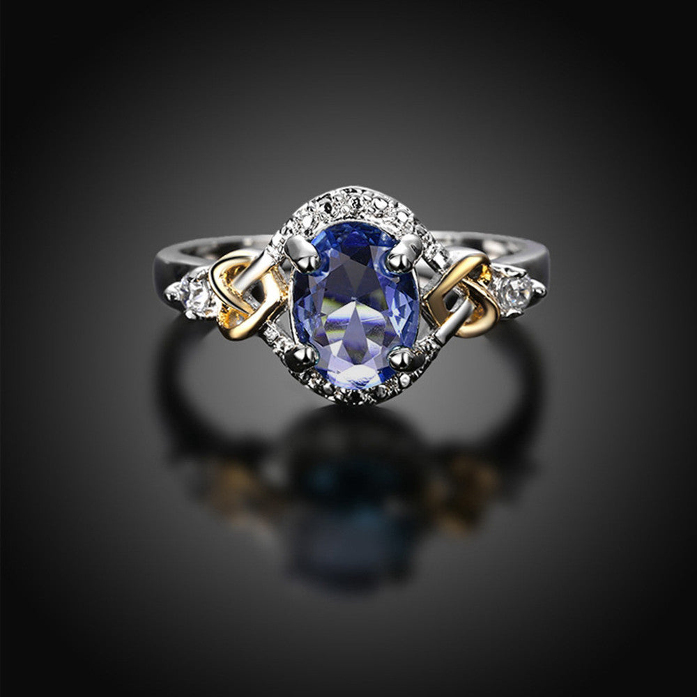 Alloy Engagement Ring with Crystal