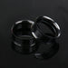 1 Pair Stainless Steel Screw Ear Gauges Flesh Tunnels Plugs Expander Black